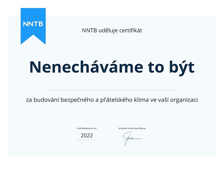 Projekt Nenech to být (NNTB)